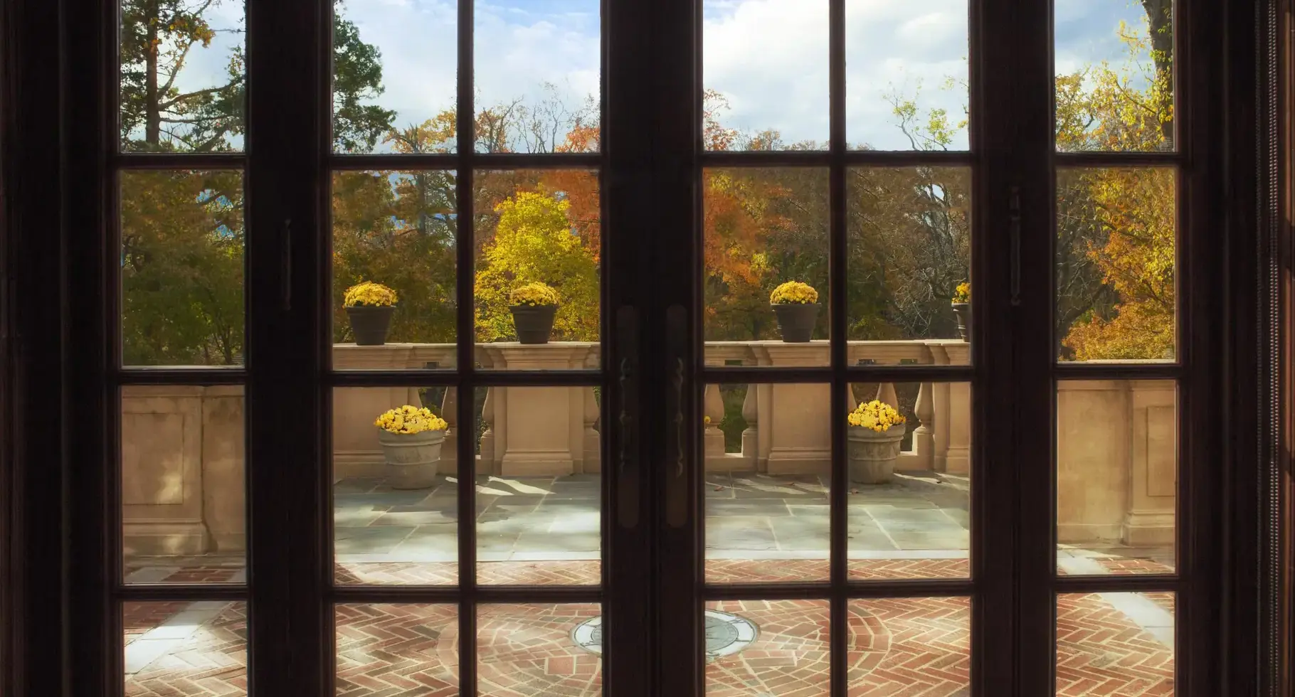 Doors leading onto a terrace