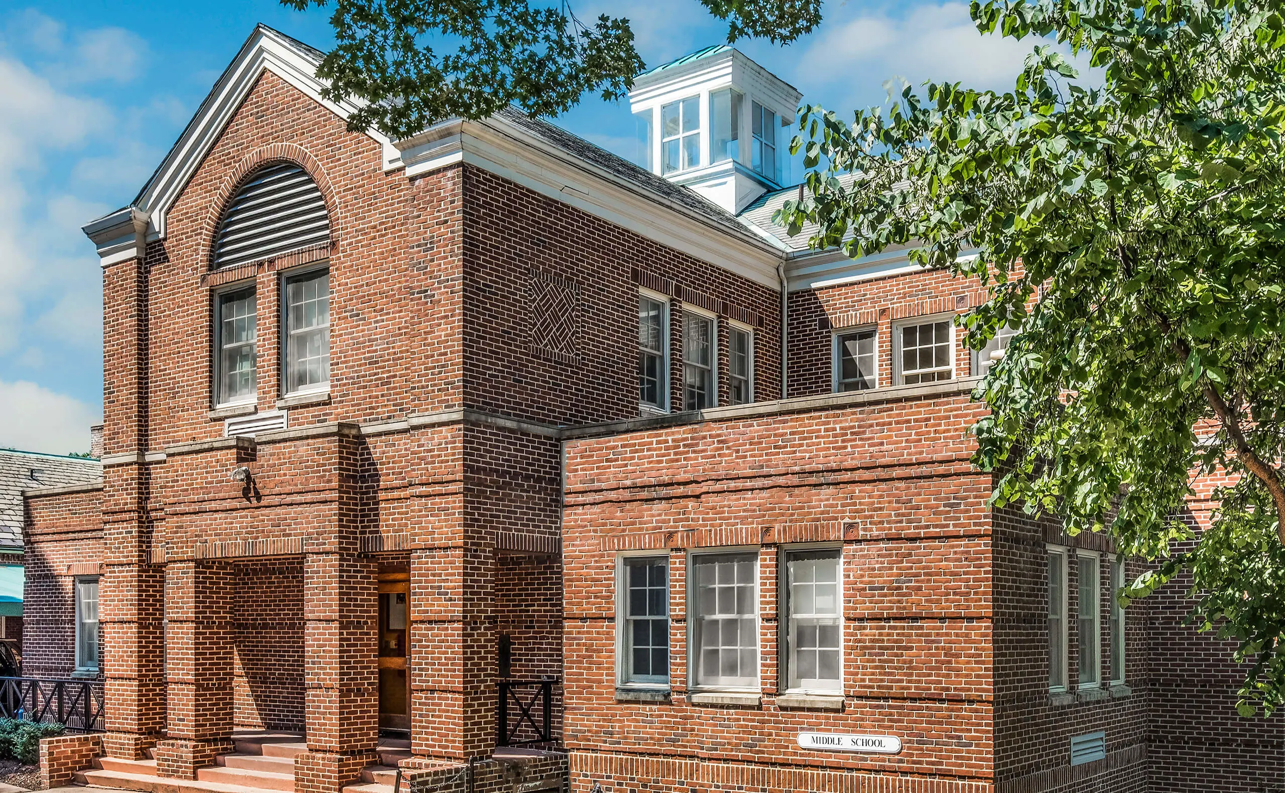 Exterior of school building